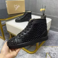 Cheap Christian Louboutin High Top Shoes For Women #1381370 Replica Wholesale [$92.00 USD] [ITEM#1381370] on Replica Christian Louboutin High Top Shoes