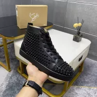 Cheap Christian Louboutin High Top Shoes For Men #1381371 Replica Wholesale [$92.00 USD] [ITEM#1381371] on Replica Christian Louboutin High Top Shoes