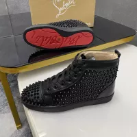 Cheap Christian Louboutin High Top Shoes For Men #1381371 Replica Wholesale [$92.00 USD] [ITEM#1381371] on Replica Christian Louboutin High Top Shoes