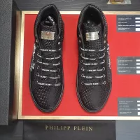 Cheap Philipp Plein PP High Tops Shoes For Men #1381447 Replica Wholesale [$88.00 USD] [ITEM#1381447] on Replica Philipp Plein PP High Tops Shoes