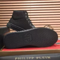Cheap Philipp Plein PP High Tops Shoes For Men #1381447 Replica Wholesale [$88.00 USD] [ITEM#1381447] on Replica Philipp Plein PP High Tops Shoes