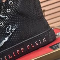 Cheap Philipp Plein PP High Tops Shoes For Men #1381447 Replica Wholesale [$88.00 USD] [ITEM#1381447] on Replica Philipp Plein PP High Tops Shoes
