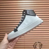 Cheap Philipp Plein PP High Tops Shoes For Men #1381448 Replica Wholesale [$88.00 USD] [ITEM#1381448] on Replica Philipp Plein PP High Tops Shoes