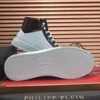 Cheap Philipp Plein PP High Tops Shoes For Men #1381448 Replica Wholesale [$88.00 USD] [ITEM#1381448] on Replica Philipp Plein PP High Tops Shoes