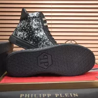 Cheap Philipp Plein PP High Tops Shoes For Men #1381453 Replica Wholesale [$92.00 USD] [ITEM#1381453] on Replica Philipp Plein PP High Tops Shoes