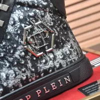 Cheap Philipp Plein PP High Tops Shoes For Men #1381453 Replica Wholesale [$92.00 USD] [ITEM#1381453] on Replica Philipp Plein PP High Tops Shoes