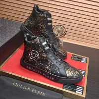Cheap Philipp Plein PP High Tops Shoes For Men #1381454 Replica Wholesale [$92.00 USD] [ITEM#1381454] on Replica Philipp Plein PP High Tops Shoes