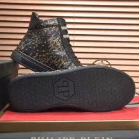 Cheap Philipp Plein PP High Tops Shoes For Men #1381454 Replica Wholesale [$92.00 USD] [ITEM#1381454] on Replica Philipp Plein PP High Tops Shoes
