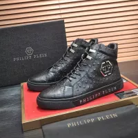 Cheap Philipp Plein PP High Tops Shoes For Men #1381456 Replica Wholesale [$92.00 USD] [ITEM#1381456] on Replica Philipp Plein PP High Tops Shoes