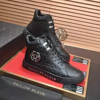 Cheap Philipp Plein PP High Tops Shoes For Men #1381456 Replica Wholesale [$92.00 USD] [ITEM#1381456] on Replica Philipp Plein PP High Tops Shoes