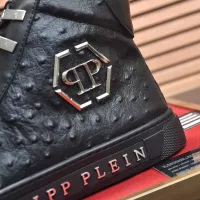 Cheap Philipp Plein PP High Tops Shoes For Men #1381456 Replica Wholesale [$92.00 USD] [ITEM#1381456] on Replica Philipp Plein PP High Tops Shoes