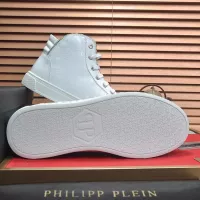 Cheap Philipp Plein PP High Tops Shoes For Men #1381457 Replica Wholesale [$92.00 USD] [ITEM#1381457] on Replica Philipp Plein PP High Tops Shoes