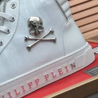Cheap Philipp Plein PP High Tops Shoes For Men #1381457 Replica Wholesale [$92.00 USD] [ITEM#1381457] on Replica Philipp Plein PP High Tops Shoes