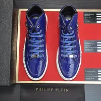 Cheap Philipp Plein PP High Tops Shoes For Men #1381458 Replica Wholesale [$92.00 USD] [ITEM#1381458] on Replica Philipp Plein PP High Tops Shoes