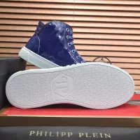 Cheap Philipp Plein PP High Tops Shoes For Men #1381458 Replica Wholesale [$92.00 USD] [ITEM#1381458] on Replica Philipp Plein PP High Tops Shoes