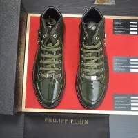 Cheap Philipp Plein PP High Tops Shoes For Men #1381459 Replica Wholesale [$92.00 USD] [ITEM#1381459] on Replica Philipp Plein PP High Tops Shoes