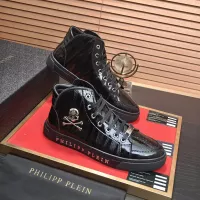 Cheap Philipp Plein PP High Tops Shoes For Men #1381460 Replica Wholesale [$92.00 USD] [ITEM#1381460] on Replica Philipp Plein PP High Tops Shoes