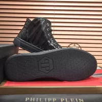 Cheap Philipp Plein PP High Tops Shoes For Men #1381460 Replica Wholesale [$92.00 USD] [ITEM#1381460] on Replica Philipp Plein PP High Tops Shoes