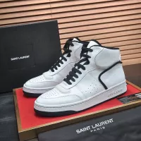 Cheap Yves Saint Laurent YSL High Tops Shoes For Men #1381463 Replica Wholesale [$100.00 USD] [ITEM#1381463] on Replica Yves Saint Laurent YSL High Tops Shoes