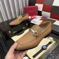 Cheap Salvatore Ferragamo Leather Shoes For Men #1381466 Replica Wholesale [$108.00 USD] [ITEM#1381466] on Replica Salvatore Ferragamo Leather Shoes