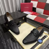 Cheap Salvatore Ferragamo Leather Shoes For Men #1381472 Replica Wholesale [$108.00 USD] [ITEM#1381472] on Replica Salvatore Ferragamo Leather Shoes