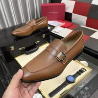 Cheap Salvatore Ferragamo Leather Shoes For Men #1381483 Replica Wholesale [$108.00 USD] [ITEM#1381483] on Replica Salvatore Ferragamo Leather Shoes