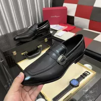 Cheap Salvatore Ferragamo Leather Shoes For Men #1381486 Replica Wholesale [$108.00 USD] [ITEM#1381486] on Replica Salvatore Ferragamo Leather Shoes
