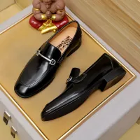 Cheap Salvatore Ferragamo Leather Shoes For Men #1381489 Replica Wholesale [$88.00 USD] [ITEM#1381489] on Replica Salvatore Ferragamo Leather Shoes