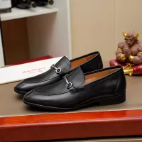 Cheap Salvatore Ferragamo Leather Shoes For Men #1381490 Replica Wholesale [$88.00 USD] [ITEM#1381490] on Replica Salvatore Ferragamo Leather Shoes