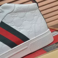 Cheap Gucci High Tops Shoes For Men #1381604 Replica Wholesale [$92.00 USD] [ITEM#1381604] on Replica Gucci High Tops Shoes