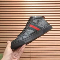 Cheap Gucci High Tops Shoes For Men #1381605 Replica Wholesale [$92.00 USD] [ITEM#1381605] on Replica Gucci High Tops Shoes