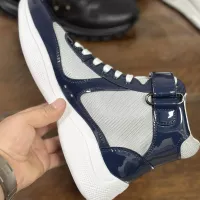 Cheap Prada High Top Shoes For Men #1381668 Replica Wholesale [$92.00 USD] [ITEM#1381668] on Replica Prada High Top Shoes