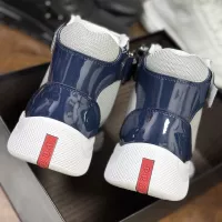 Cheap Prada High Top Shoes For Men #1381668 Replica Wholesale [$92.00 USD] [ITEM#1381668] on Replica Prada High Top Shoes