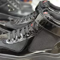Cheap Prada High Top Shoes For Men #1381669 Replica Wholesale [$92.00 USD] [ITEM#1381669] on Replica Prada High Top Shoes