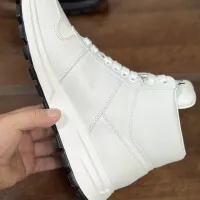 Cheap Prada High Top Shoes For Men #1381672 Replica Wholesale [$100.00 USD] [ITEM#1381672] on Replica Prada High Top Shoes