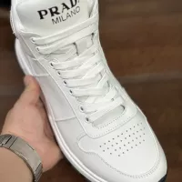 Cheap Prada High Top Shoes For Men #1381672 Replica Wholesale [$100.00 USD] [ITEM#1381672] on Replica Prada High Top Shoes
