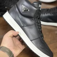 Cheap Prada High Top Shoes For Men #1381673 Replica Wholesale [$100.00 USD] [ITEM#1381673] on Replica Prada High Top Shoes