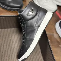 Cheap Prada High Top Shoes For Men #1381673 Replica Wholesale [$100.00 USD] [ITEM#1381673] on Replica Prada High Top Shoes