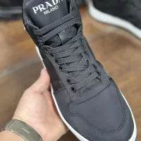 Cheap Prada High Top Shoes For Men #1381674 Replica Wholesale [$98.00 USD] [ITEM#1381674] on Replica Prada High Top Shoes