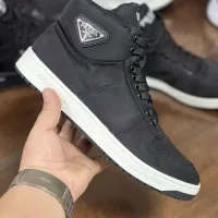 Cheap Prada High Top Shoes For Men #1381674 Replica Wholesale [$98.00 USD] [ITEM#1381674] on Replica Prada High Top Shoes