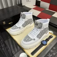 Cheap Christian Dior High Top Shoes For Men #1381684 Replica Wholesale [$82.00 USD] [ITEM#1381684] on Replica Christian Dior High Top Shoes