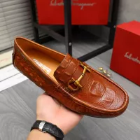 Cheap Salvatore Ferragamo Leather Shoes For Men #1381825 Replica Wholesale [$80.00 USD] [ITEM#1381825] on Replica Salvatore Ferragamo Leather Shoes