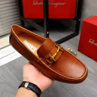 Cheap Salvatore Ferragamo Leather Shoes For Men #1381827 Replica Wholesale [$80.00 USD] [ITEM#1381827] on Replica Salvatore Ferragamo Leather Shoes