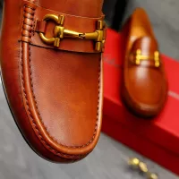 Cheap Salvatore Ferragamo Leather Shoes For Men #1381827 Replica Wholesale [$80.00 USD] [ITEM#1381827] on Replica Salvatore Ferragamo Leather Shoes