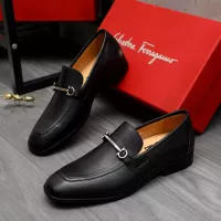 Cheap Salvatore Ferragamo Leather Shoes For Men #1381829 Replica Wholesale [$88.00 USD] [ITEM#1381829] on Replica Salvatore Ferragamo Leather Shoes