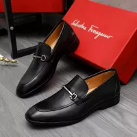 Cheap Salvatore Ferragamo Leather Shoes For Men #1381830 Replica Wholesale [$88.00 USD] [ITEM#1381830] on Replica Salvatore Ferragamo Leather Shoes