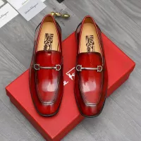 Cheap Salvatore Ferragamo Leather Shoes For Men #1381831 Replica Wholesale [$88.00 USD] [ITEM#1381831] on Replica Salvatore Ferragamo Leather Shoes