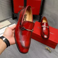 Cheap Salvatore Ferragamo Leather Shoes For Men #1381831 Replica Wholesale [$88.00 USD] [ITEM#1381831] on Replica Salvatore Ferragamo Leather Shoes