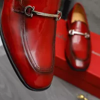 Cheap Salvatore Ferragamo Leather Shoes For Men #1381831 Replica Wholesale [$88.00 USD] [ITEM#1381831] on Replica Salvatore Ferragamo Leather Shoes