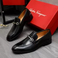 Cheap Salvatore Ferragamo Leather Shoes For Men #1381832 Replica Wholesale [$88.00 USD] [ITEM#1381832] on Replica Salvatore Ferragamo Leather Shoes